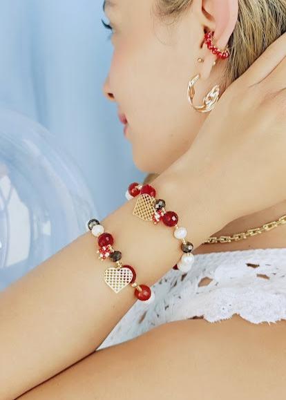 PULSERA VINO CORAL