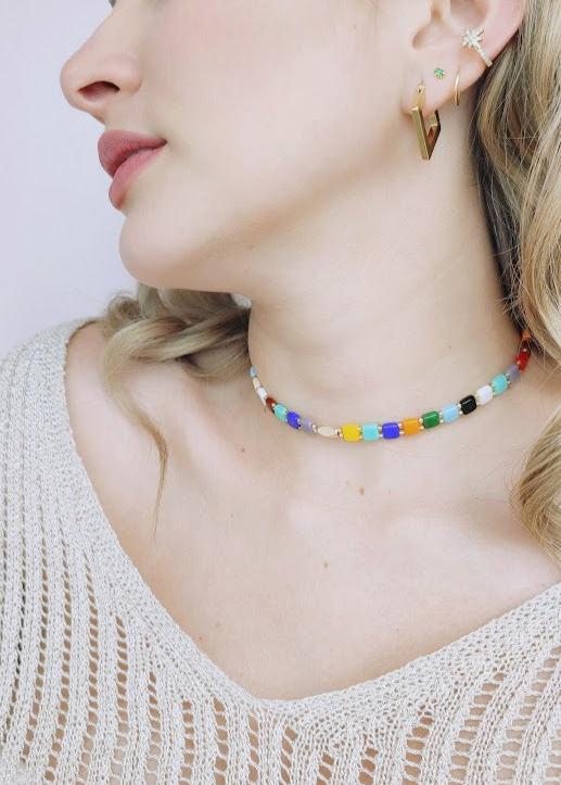 CHOKER COLOR CUADROS